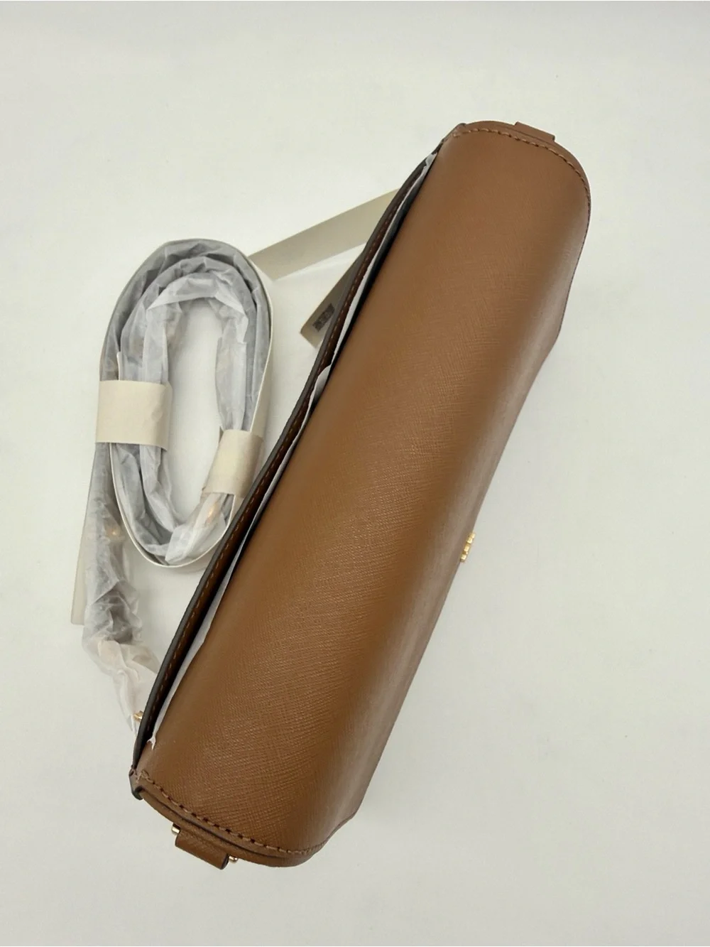 Tory Burch Leather Convertible Crossbody Shoulder Bag Moose